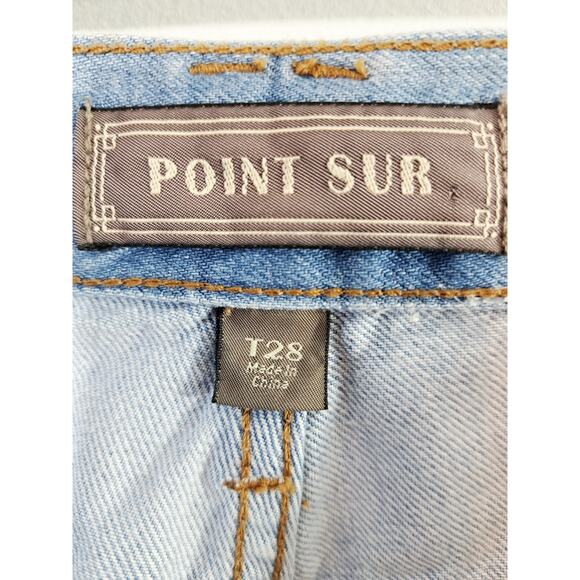 Point Sur Denim Women's Lightwash High Rise Slim Fit In Size 28 - Picture 4 of 6